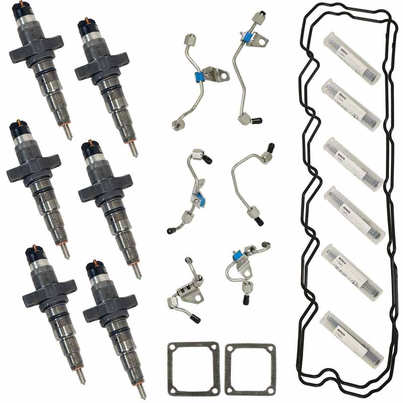 BD Power Remanufactured Fuel Injector Set With Installation Kit
