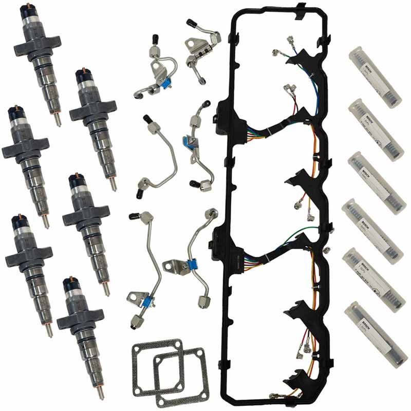 BD Power Remanufactured Fuel Injector Set With Installation Kit